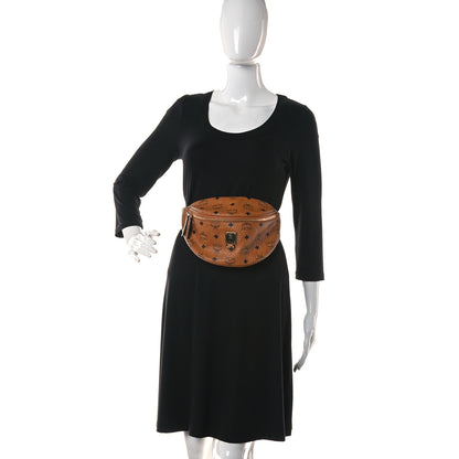 MCM Visetos Medium Fusten Belt Bag Cognac 2 of 8