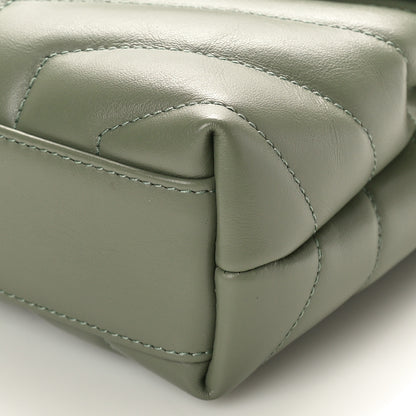 Saint Laurent Calfskin Y Quilted Monogram Toy Loulou Crossbody Bag Light Sage 10 of 10