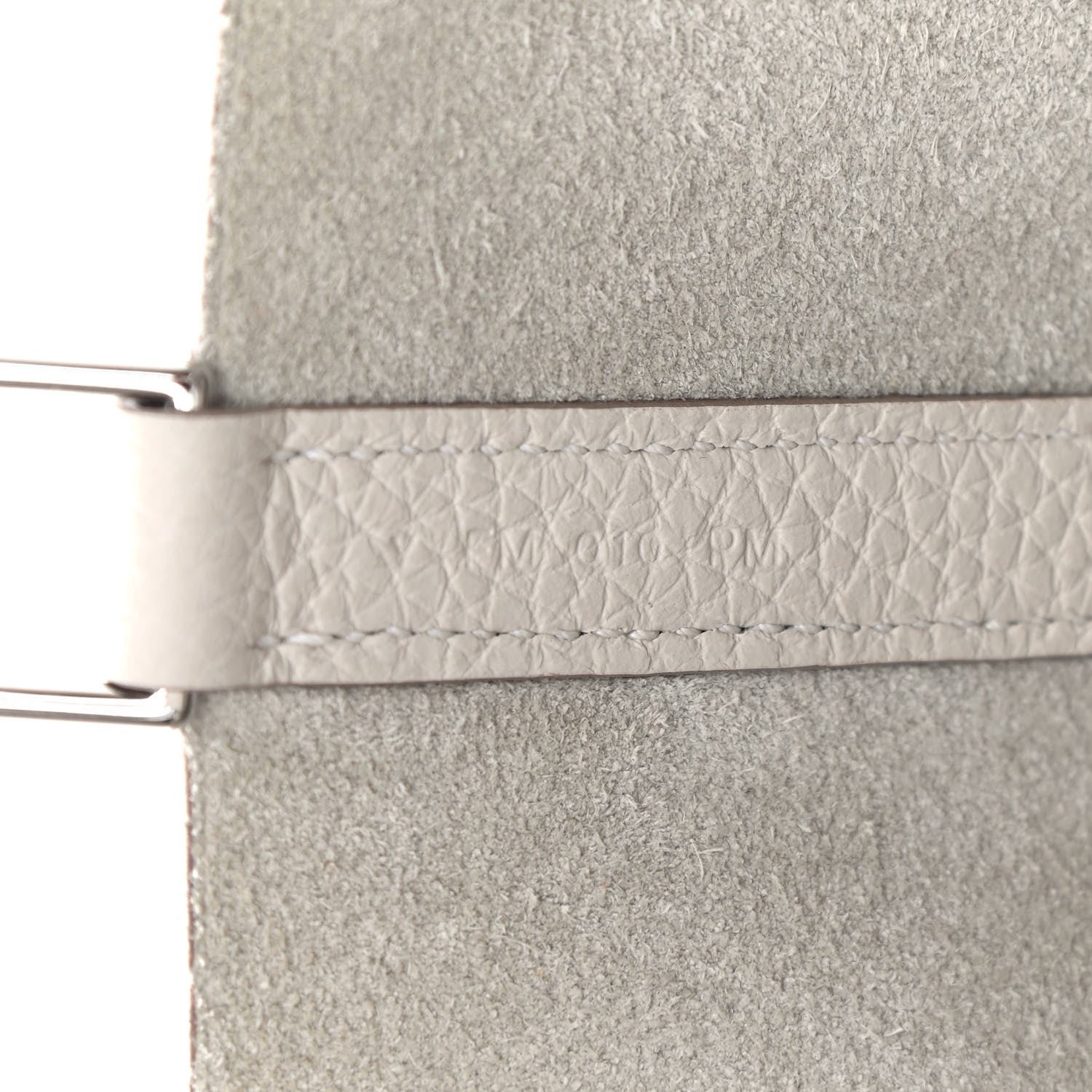 Hermes Taurillon Clemence Picotin Lock 22 MM Craie 7 of 9