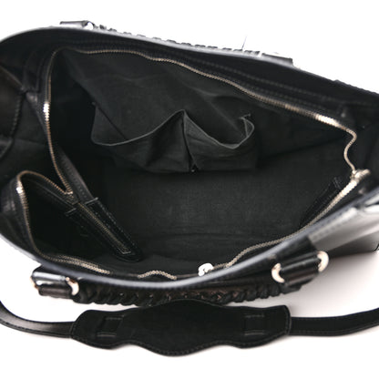 Balenciaga Smooth Calfskin Metallic Patent Giant 12 Silver Hardware City Black Gris 5 of 11