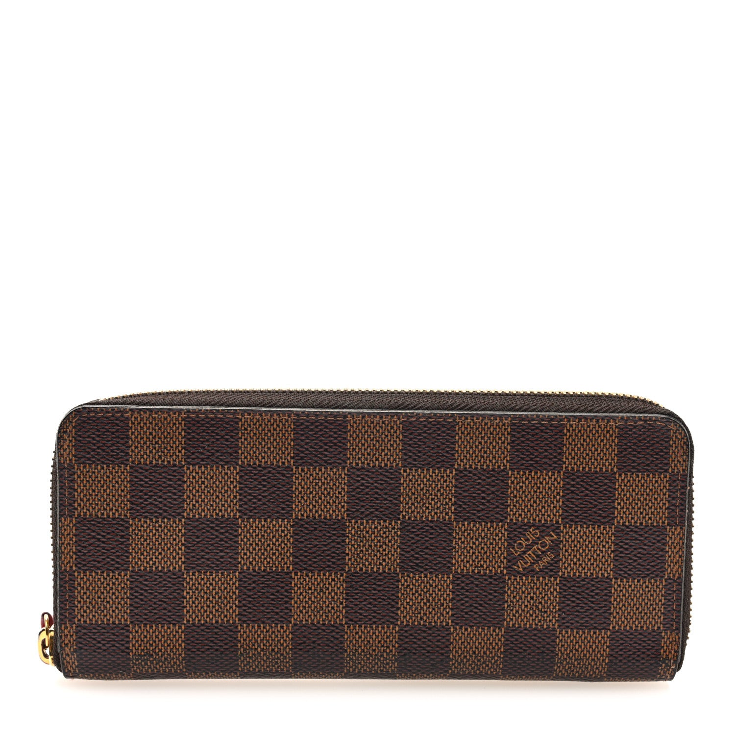 Louis Vuitton Damier Ebene Clemence Wallet Cherry 1 of 7