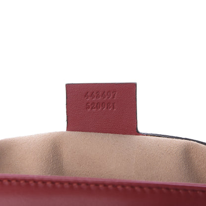 Gucci Calfskin Matelasse Small GG Marmont Shoulder Bag Hibiscus Red 9 of 9