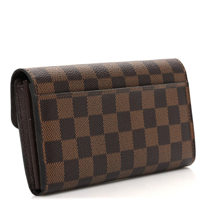 Louis Vuitton Damier Ebene Sarah Wallet NM 3 of 6