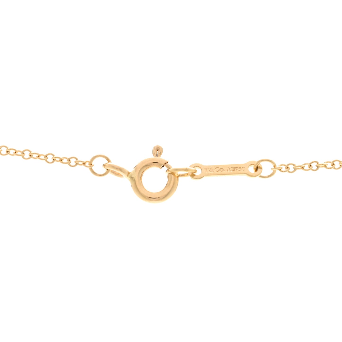 18K Yellow Gold Amethyst Paloma Picasso Olive Leaf Pendant Necklace