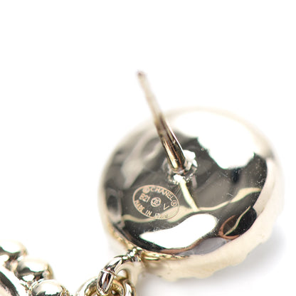 Chanel Crystal Pearl Bow-tiful CC Drop Earrings Gold 4 of 4
