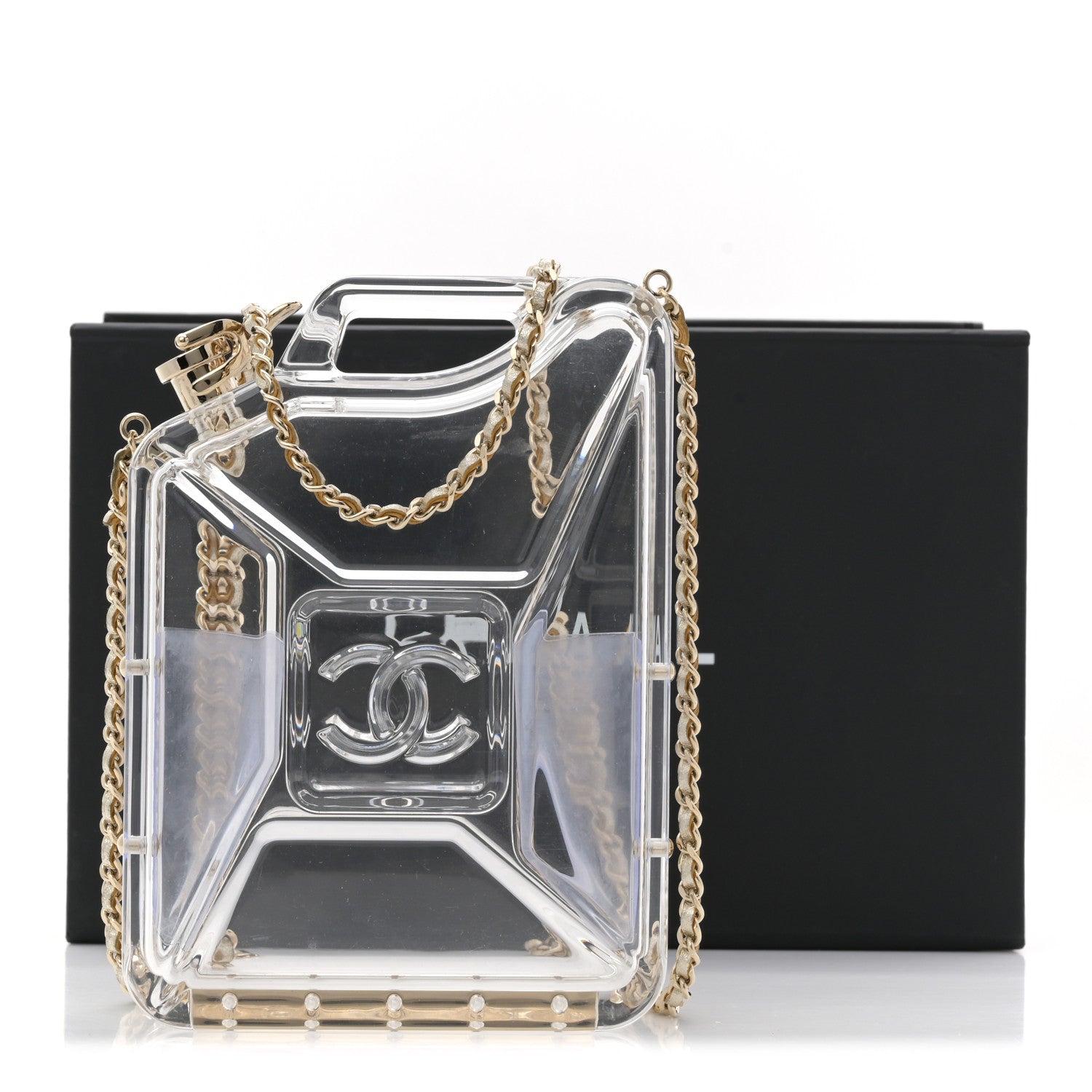 Chanel Plexiglass Dubai by Night Gas Tank Clutch 10 of 10