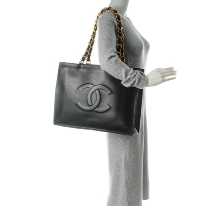 Chanel Lambskin CC Tote Black 2 of 8