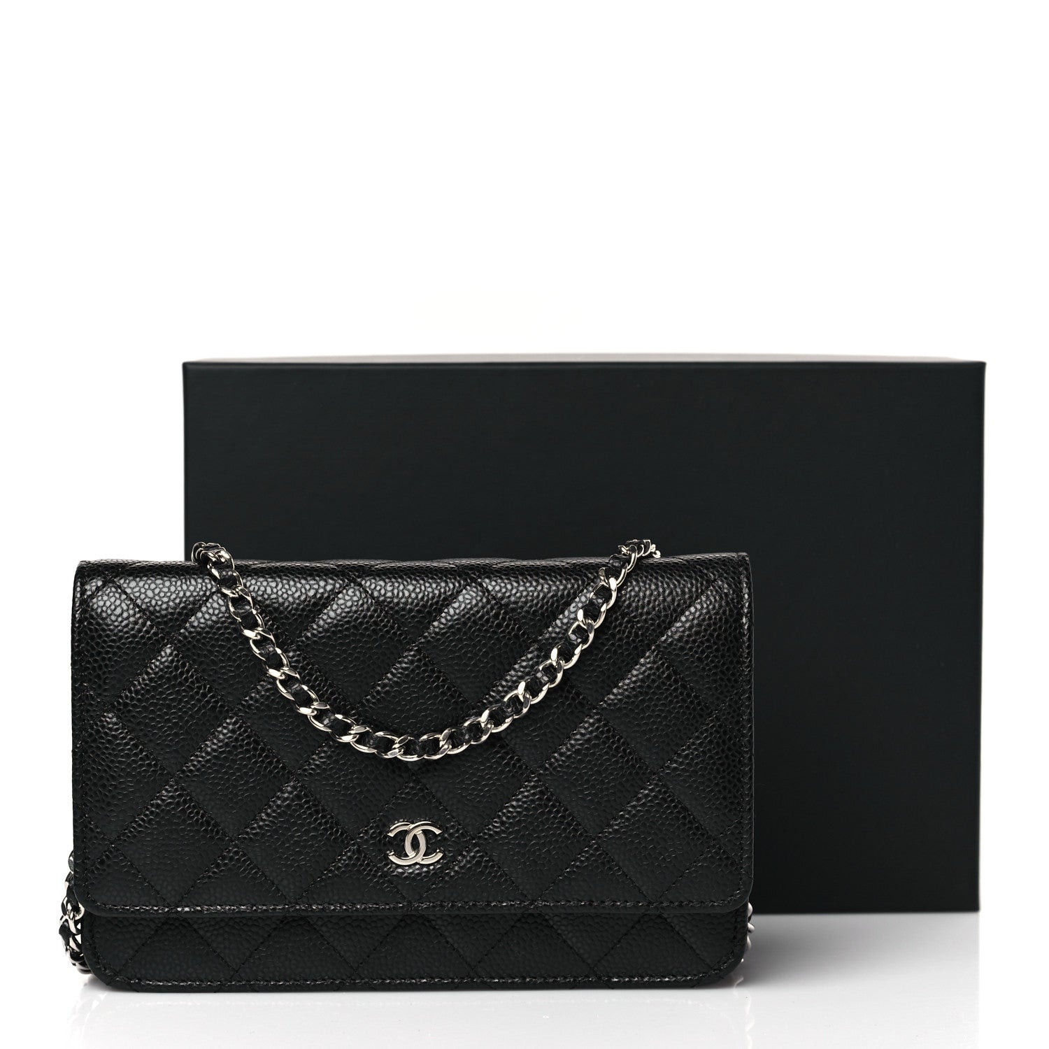 Chanel Caviar Quilted Wallet on Chain WOC Black 10 of 10