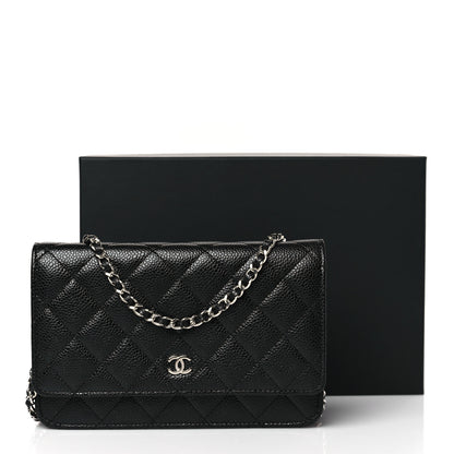 Chanel Caviar Quilted Wallet on Chain WOC Black 10 of 10