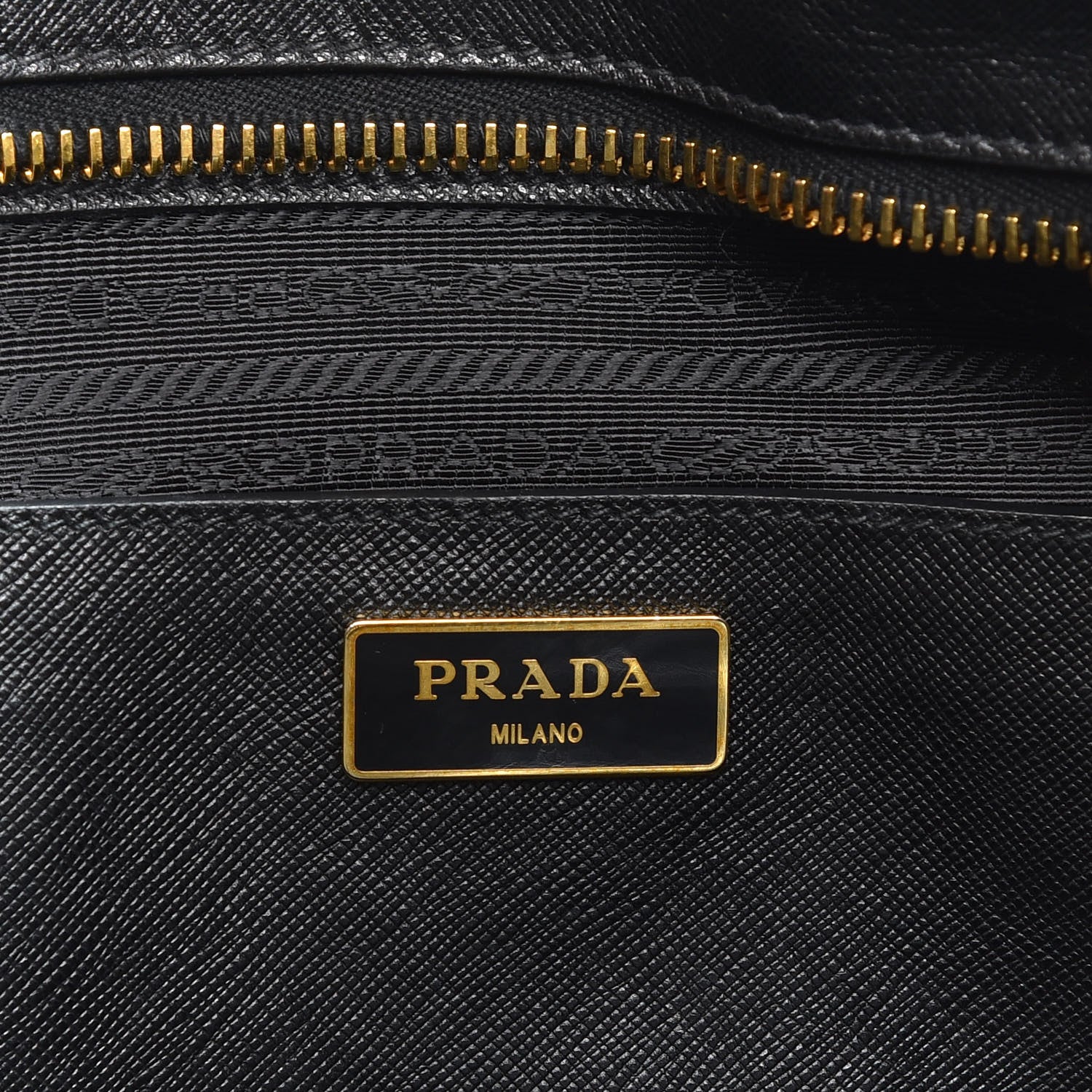 Prada Saffiano Soft Bi-Color Tote Black White 8 of 11