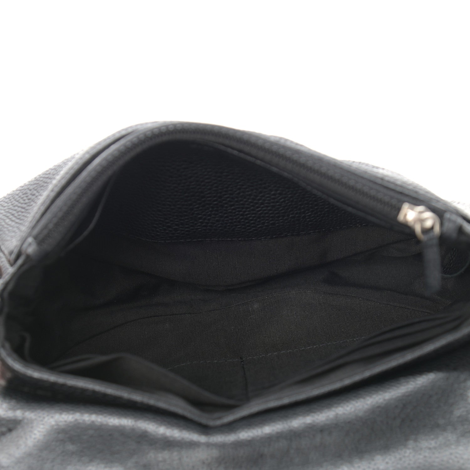 Chanel Caviar Half Moon Wallet On Chain WOC Black 7 of 10