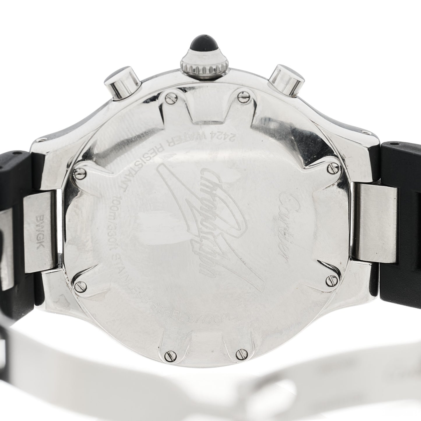 Stainless Steel Rubber 38mm Must 21 Chronoscaph Quartz Watch Black