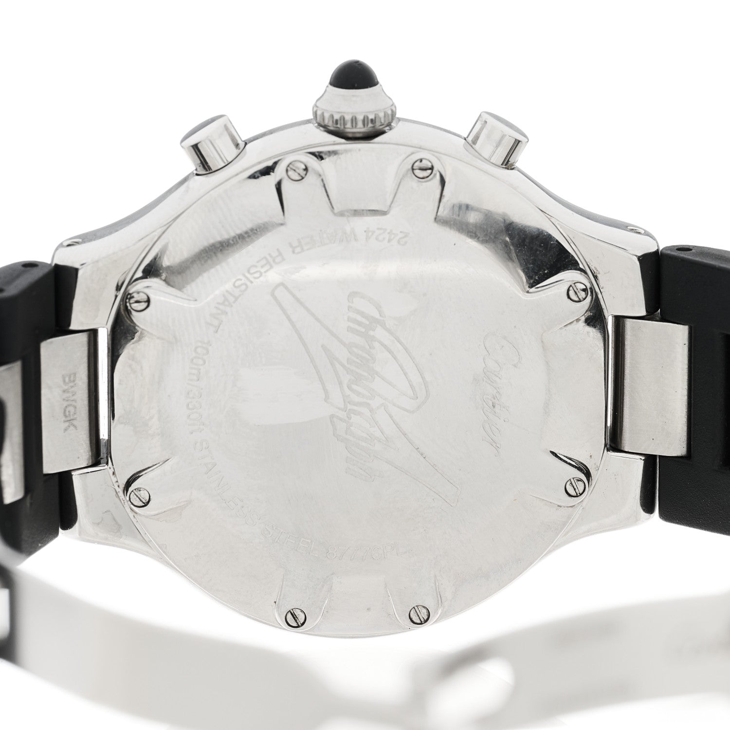 Cartier Stainless Steel Rubber 38mm Must 21 Chronoscaph Quartz Watch Black 4 of 4