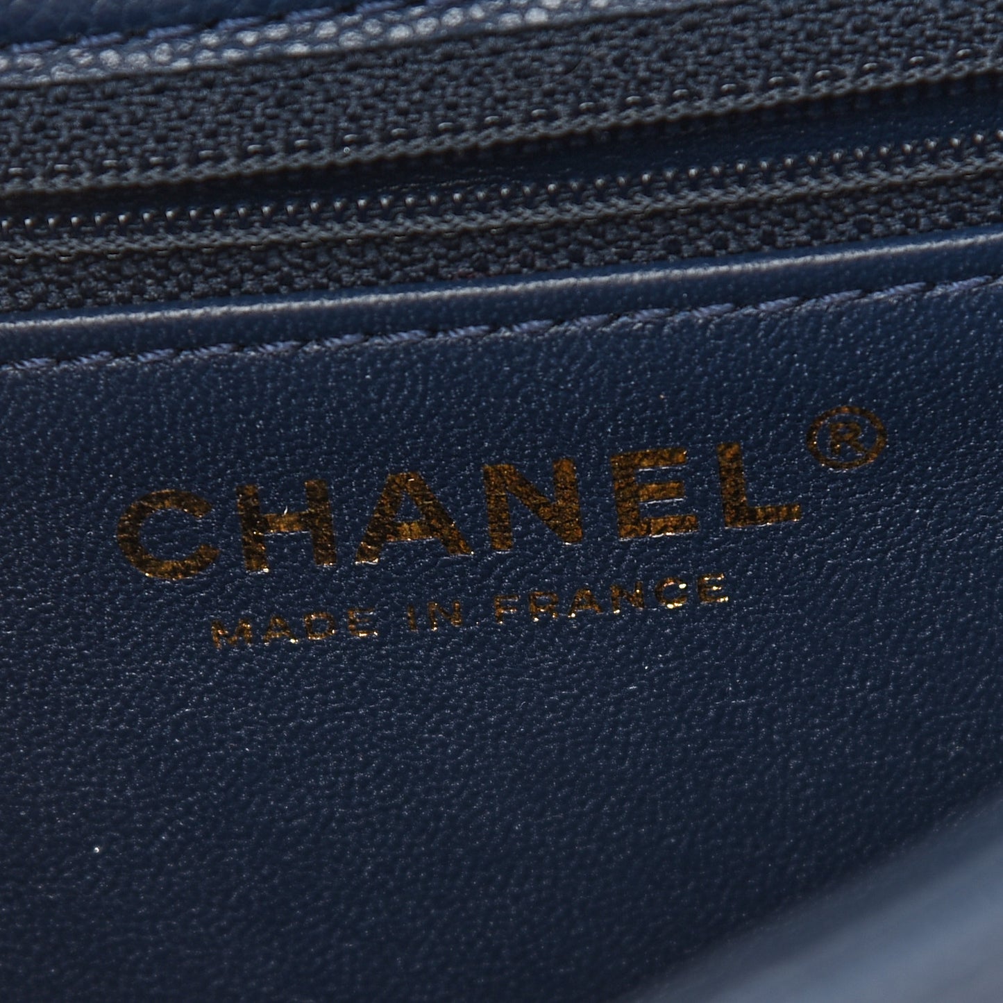 Caviar Quilted Mini Sweet Classic Flap Navy Blue