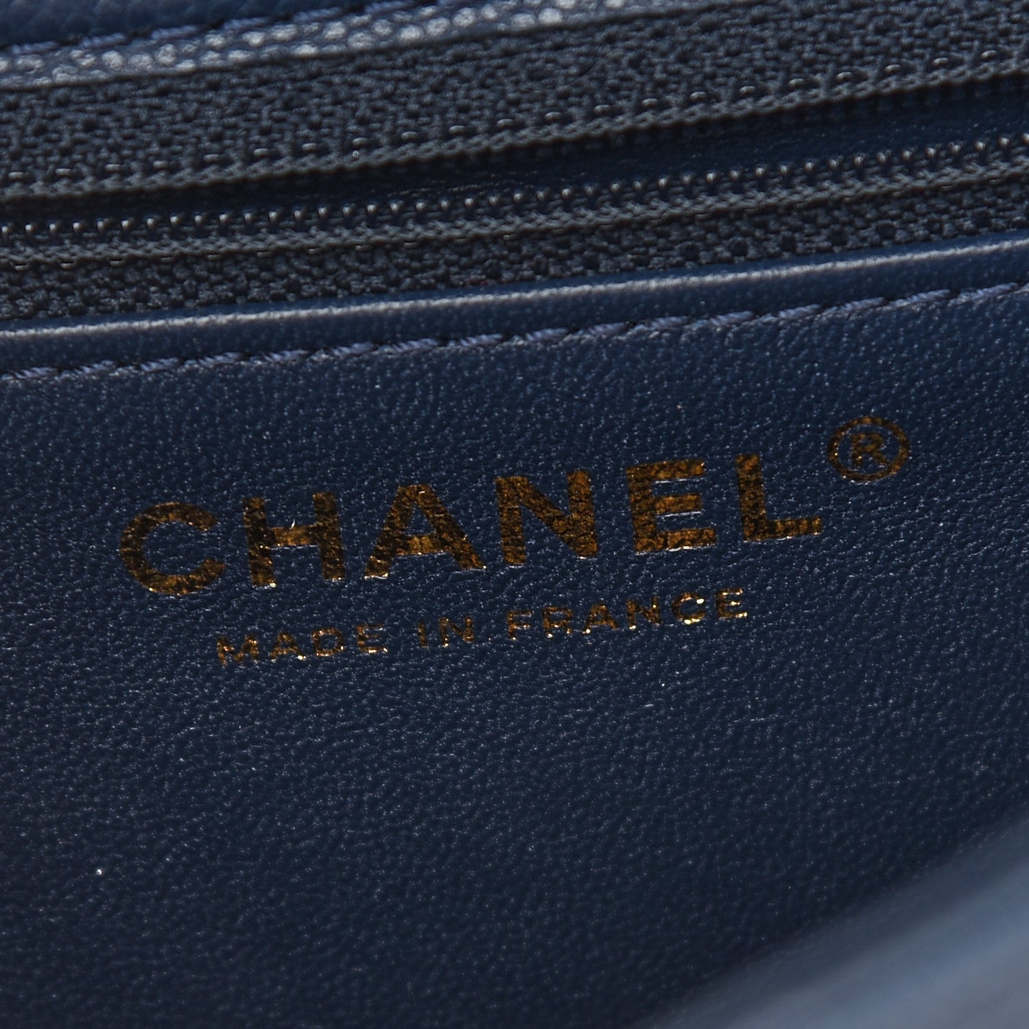 Chanel Caviar Quilted Mini Sweet Classic Flap Navy Blue 6 of 10