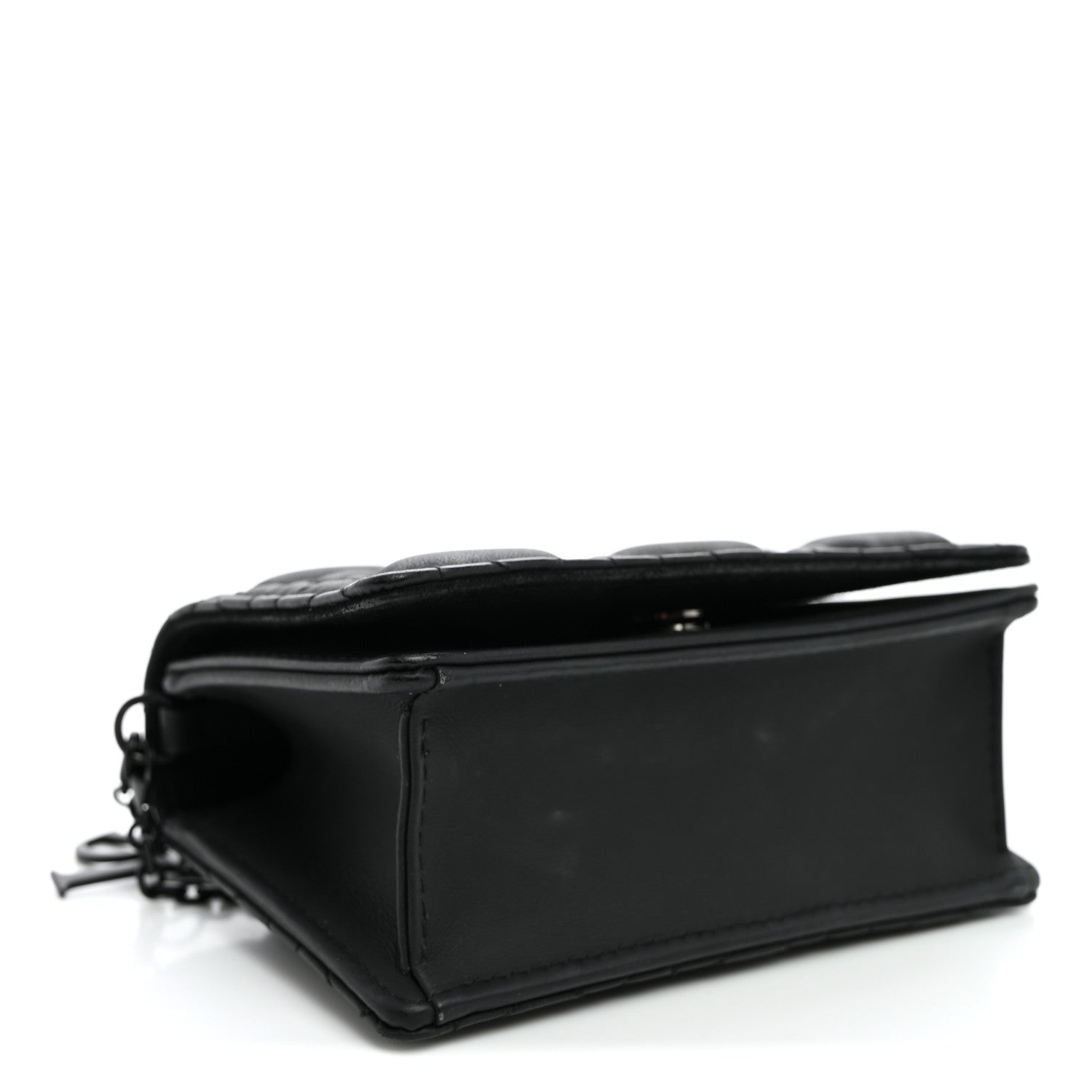Christian Dior Ultra Matte Calfskin Cannage Nano Lady Dior Pouch Black 3 of 8