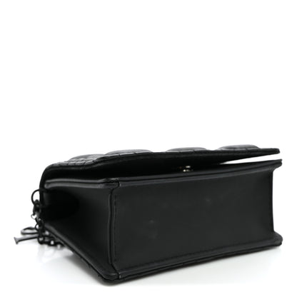 Christian Dior Ultra Matte Calfskin Cannage Nano Lady Dior Pouch Black 3 of 8
