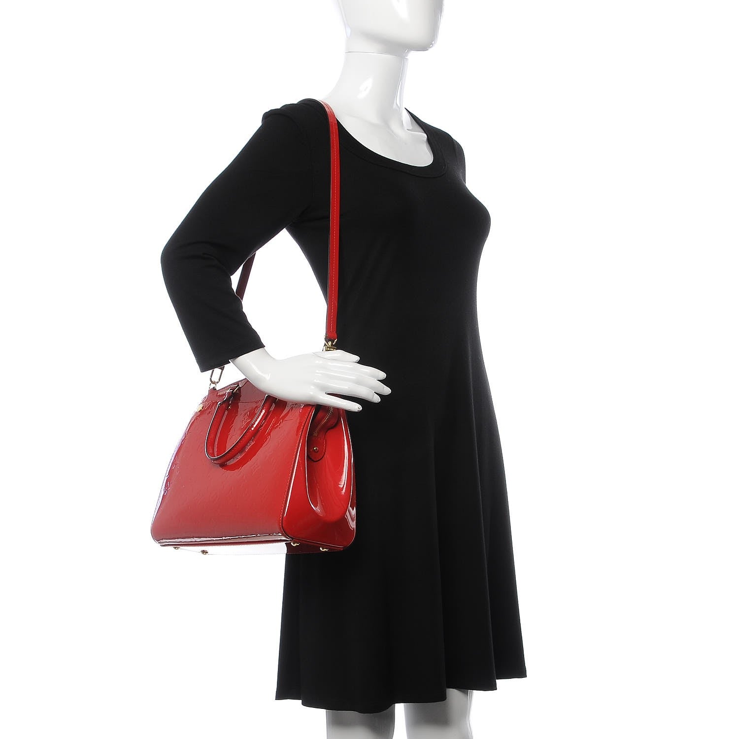 Louis Vuitton Vernis Brea MM NM Cherry 3 of 11