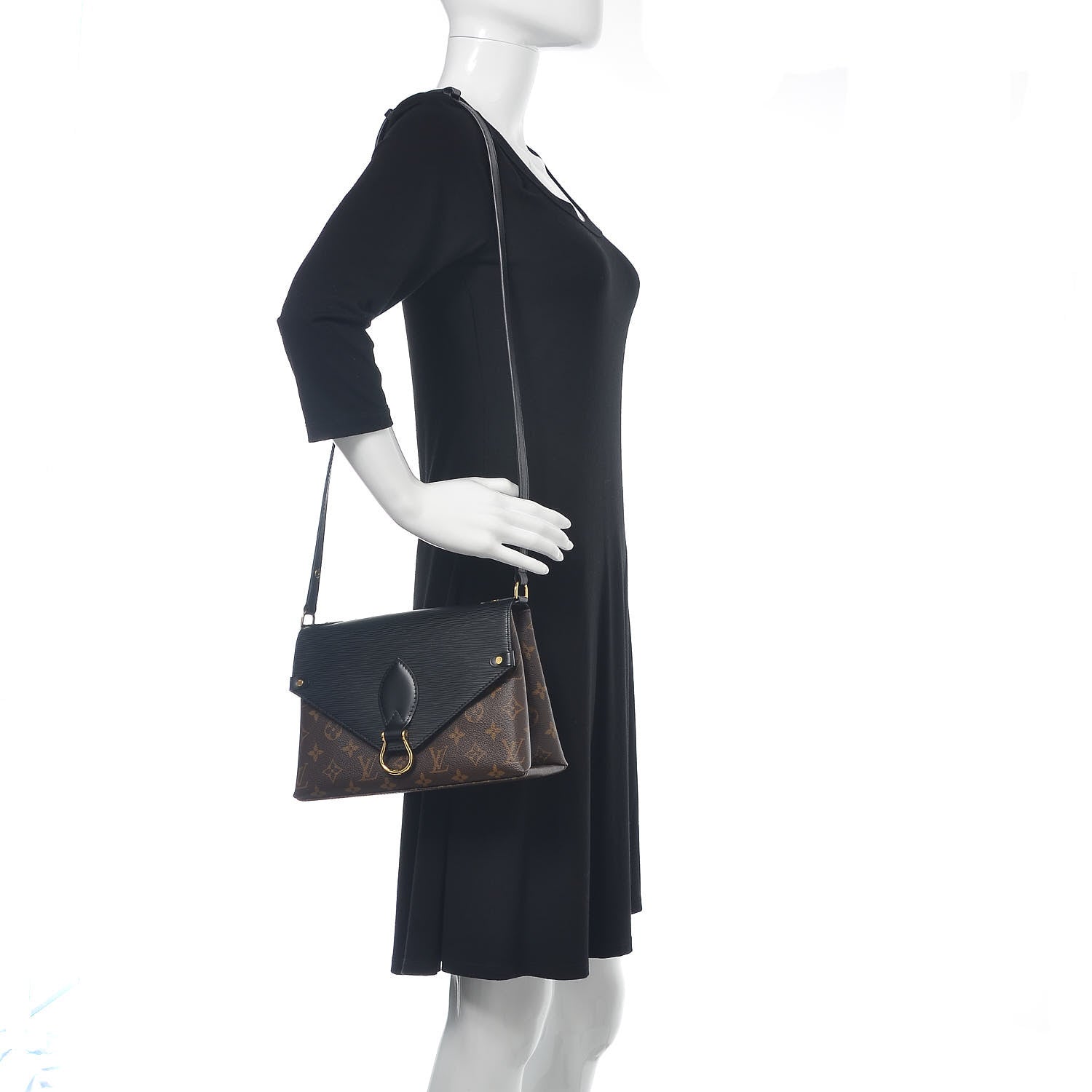 Louis Vuitton Epi Monogram Saint Michel Black 2 of 10