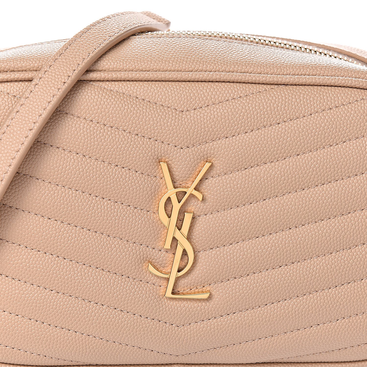 Saint Laurent Grain De Poudre Matelasse Monogram Mini Lou Camera Bag New Powder 7 of 11