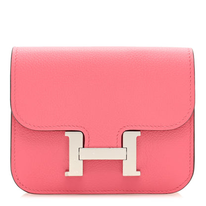 Hermes Evercolor Constance Slim Wallet Rose Lipstick 1 of 7