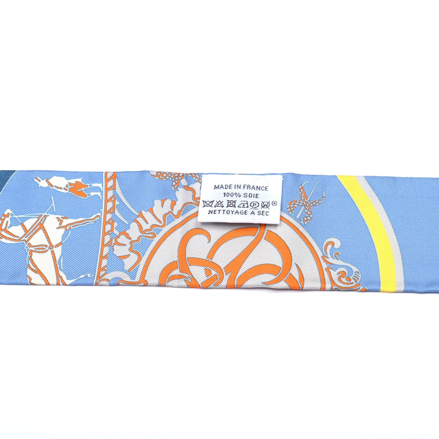 Silk Ex-Libris Sticker Twilly Bleu Moyen Jaune Vif
