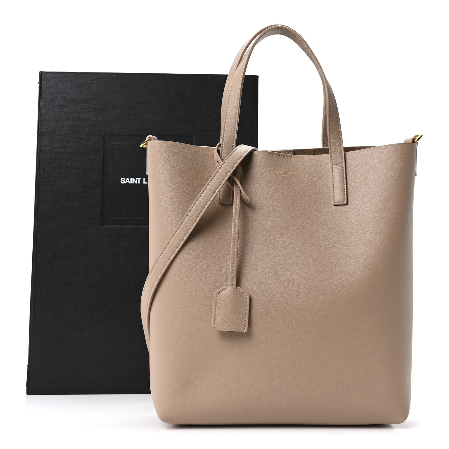 Calfskin Toy Shopping Tote Nude Powder