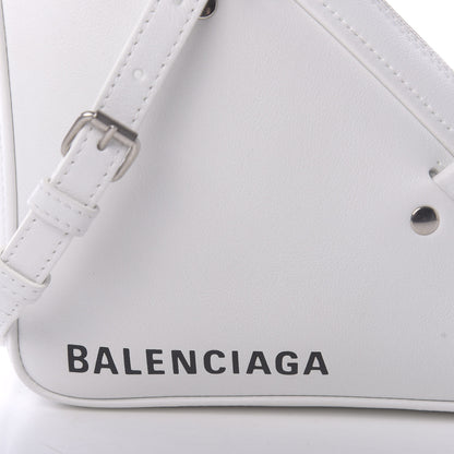 Balenciaga Calfskin XS Triangle Duffle White 9 of 10