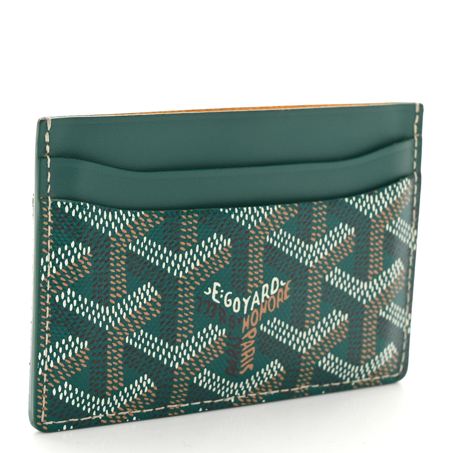 Goyard Goyardine Saint Sulpice Card Holder Green 3 of 7