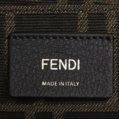 Fendi Vitello King Plexiglass Logo Embossed Mini By The Way Top Handle Boston Bag Edamame 6 of 12