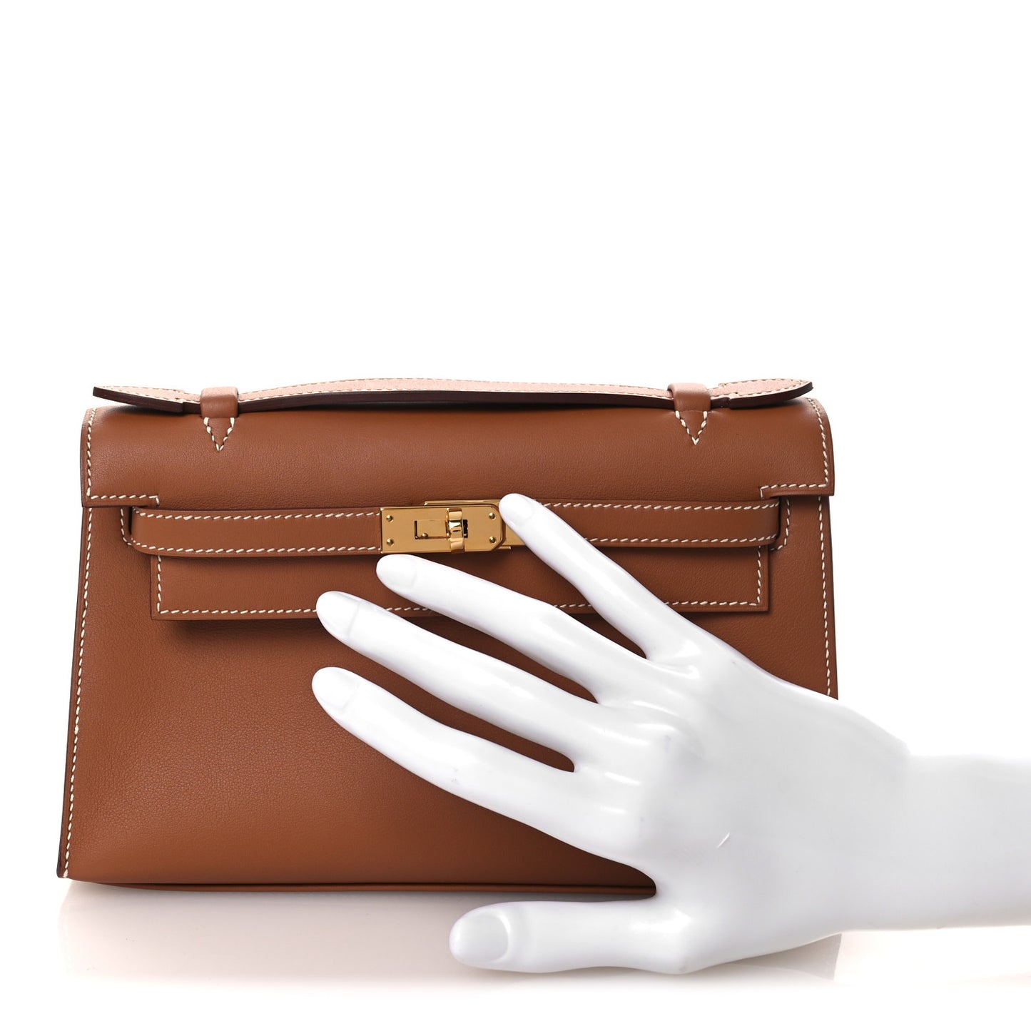 Swift Kelly Pochette Clutch Gold
