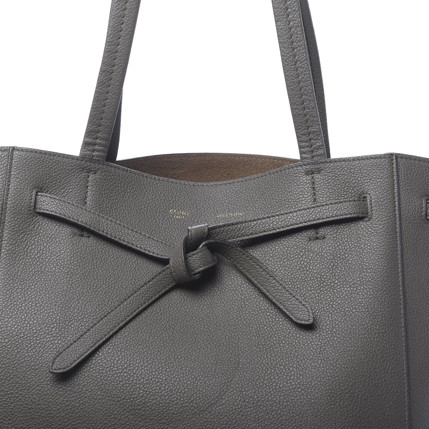 Celine Soft Grained Calfskin Small Belt Cabas Phantom Stone 10 of 12