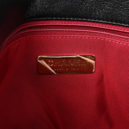 Chanel Goatskin Quilted Medium Chanel 19 Flap Black 6 of 9