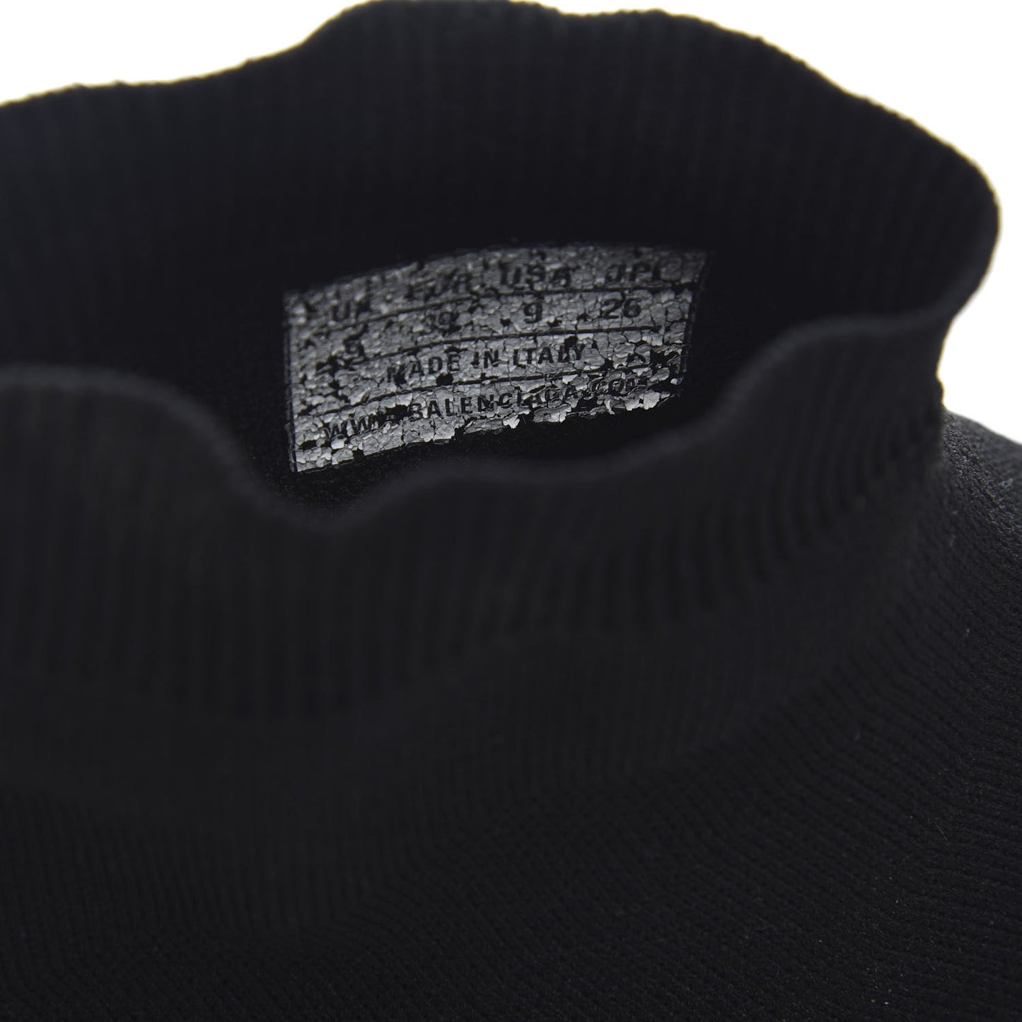 Neoprene Knit Womens Speed Sneakers 39 Black