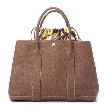 Hermes Vache Country Garden Pouch 36 MM Gold 1 of 11