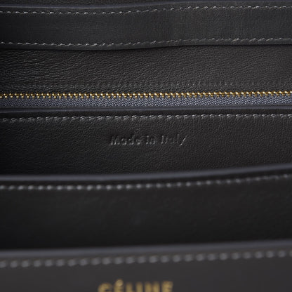Celine Smooth Calfskin Medium Classic Box Flap Bag Grey 6 of 7