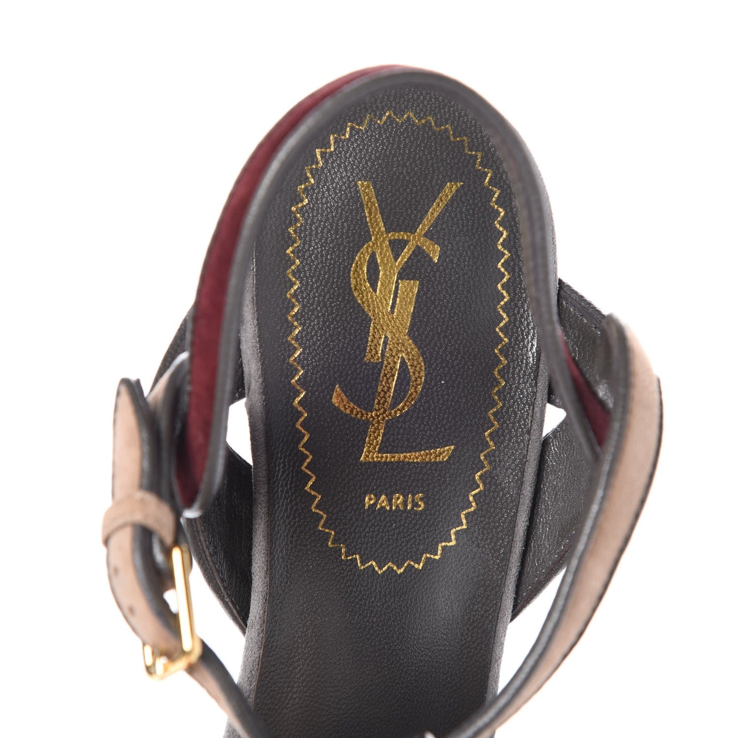 Saint Laurent Kidskin Tribute 105 Platform Sandals 36.5 Multicolor 7 of 8