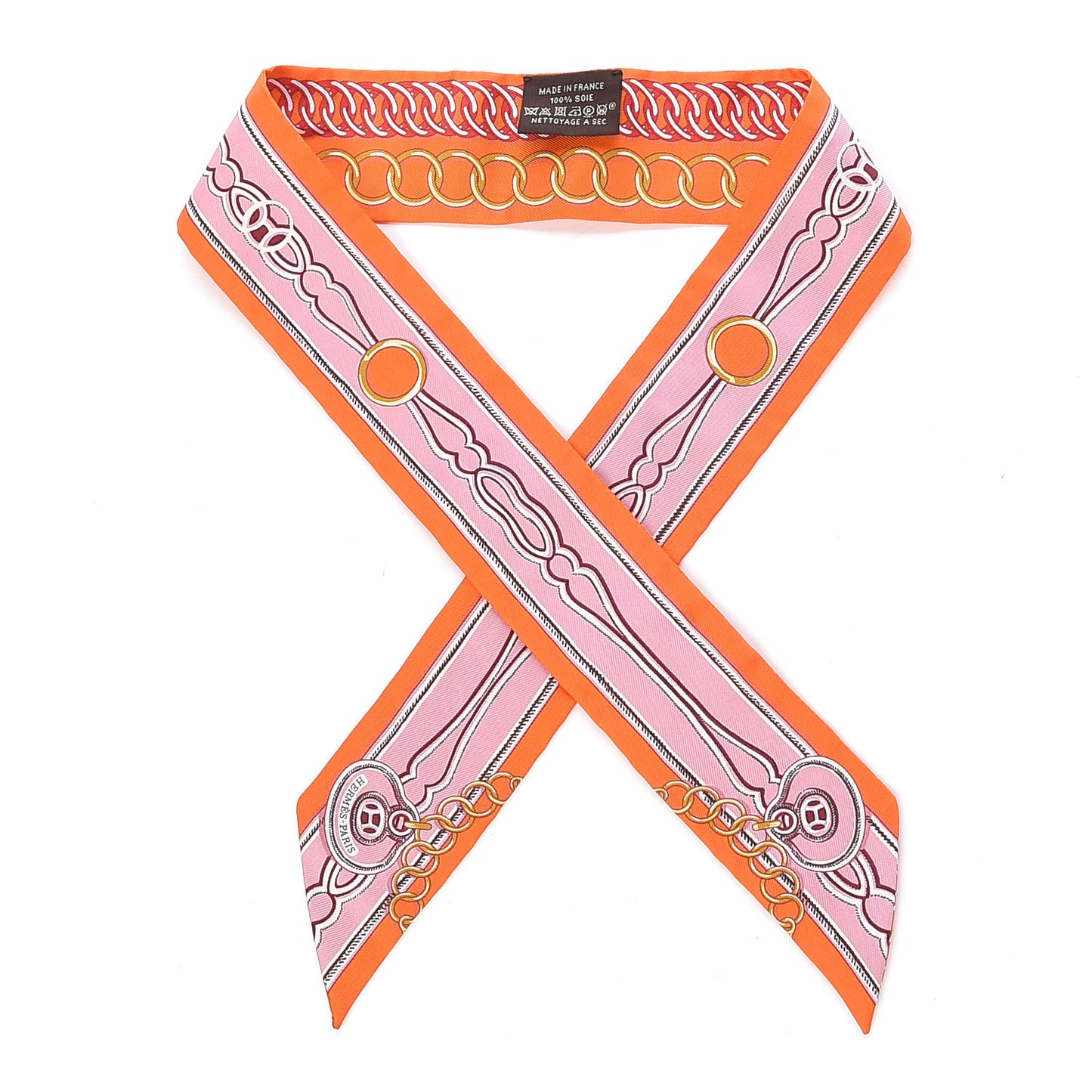 Silk Maillons Twilly Orange Vieux Rose Gold