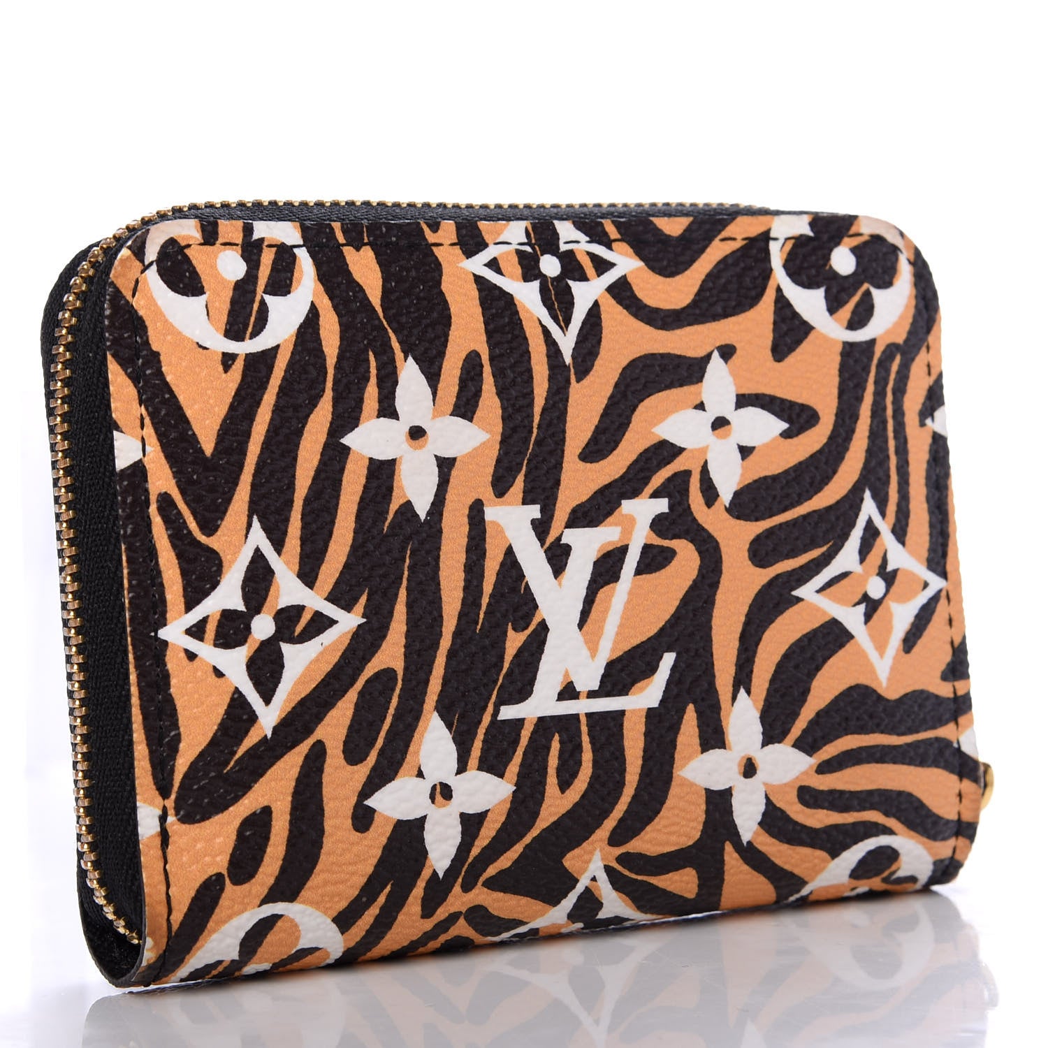 Louis Vuitton Monogram Giant Jungle Zippy Coin Purse Black 3 of 8