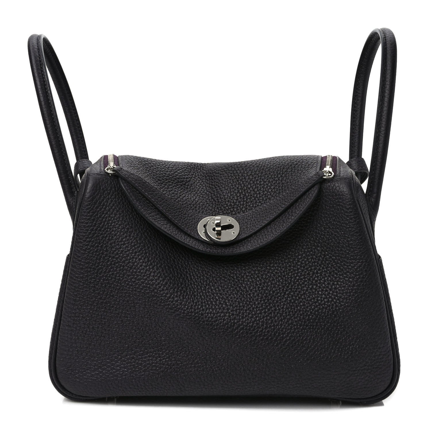 Hermes Taurillon Clemence Lindy 26 Prunoir 1 of 9