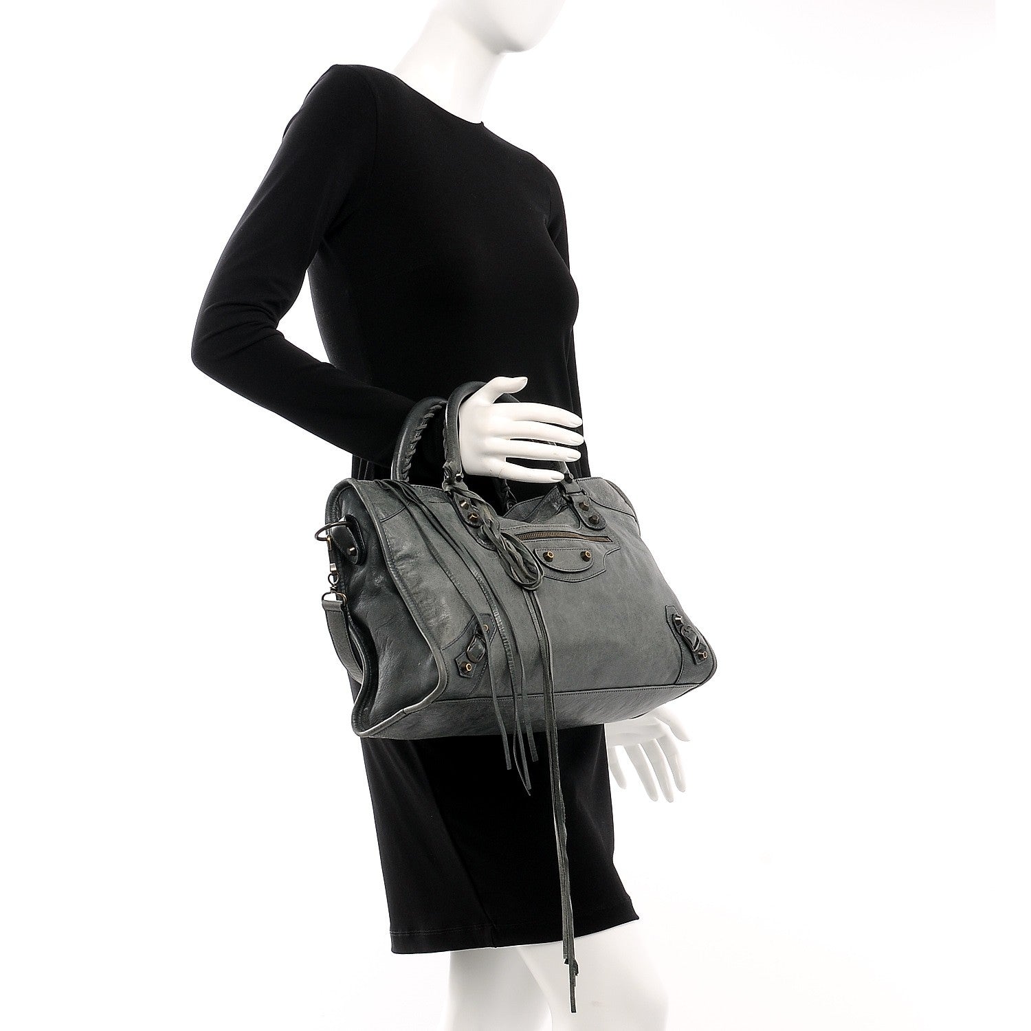 Balenciaga Agneau Classic Hardware City Anthracite 3 of 12