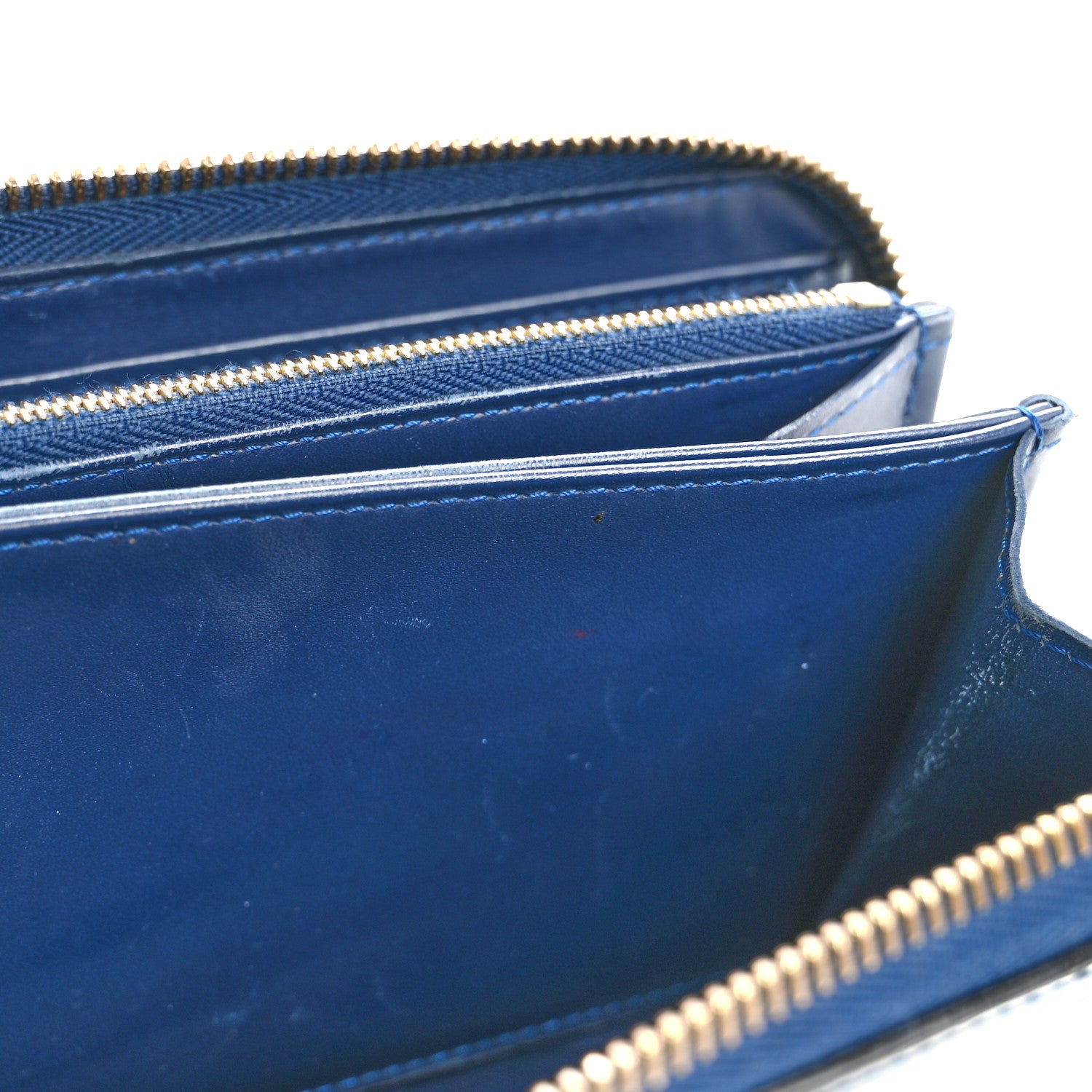 Louis Vuitton Vernis Zippy Wallet Grand Blue 10 of 19