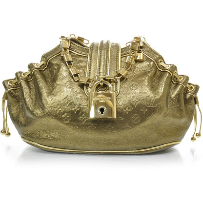 Louis Vuitton Cuir Gold Monogram Embossed Theda PM 1 of 9