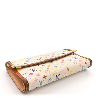 Louis Vuitton Monogram Multicolor Porte Tresor International Wallet White 4 of 16
