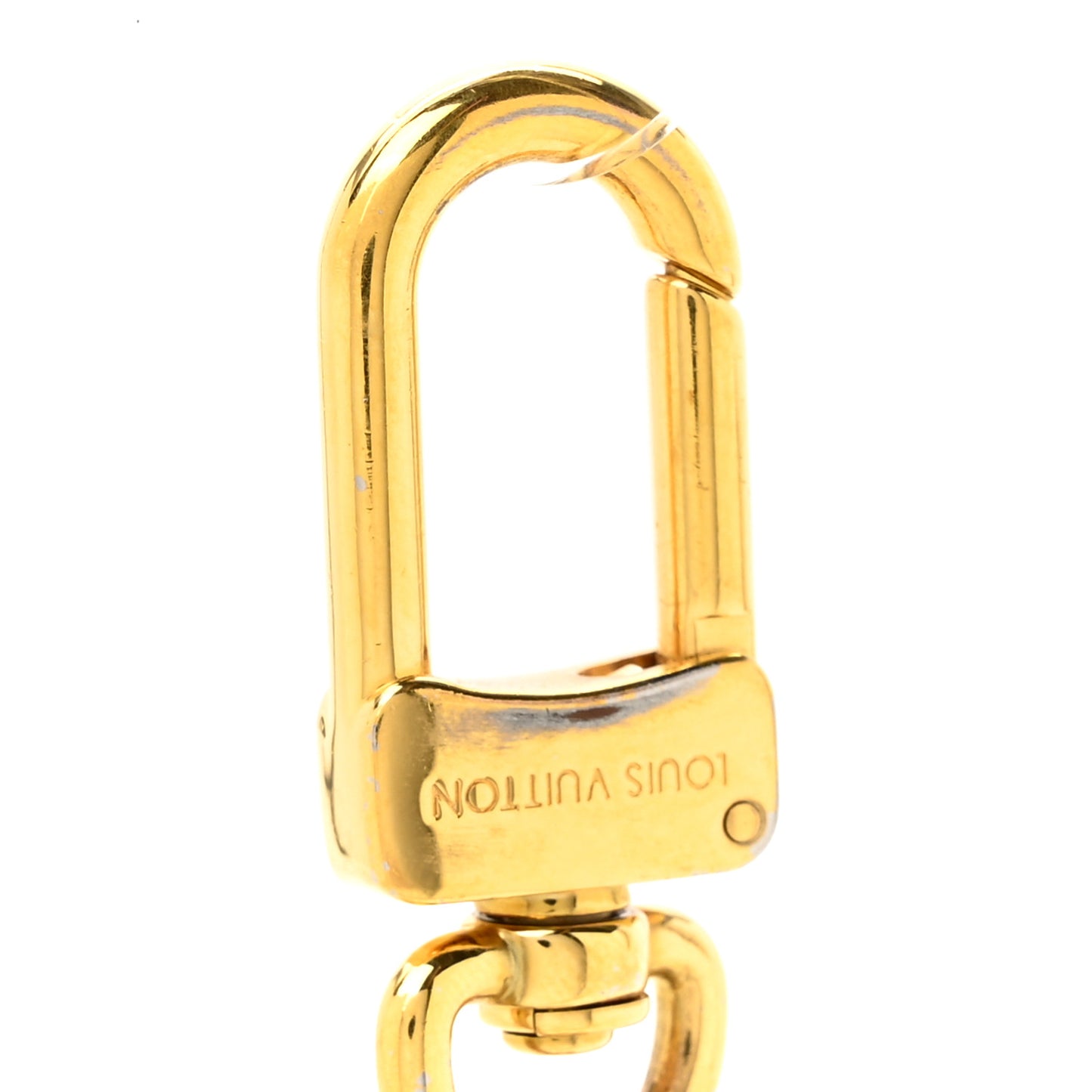 LV Circle Bag Charm Key Holder Gold