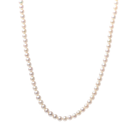 Mikimoto Sterling Silver Akoya Pearl 4-4.5mm Strand Necklace 1 of 6