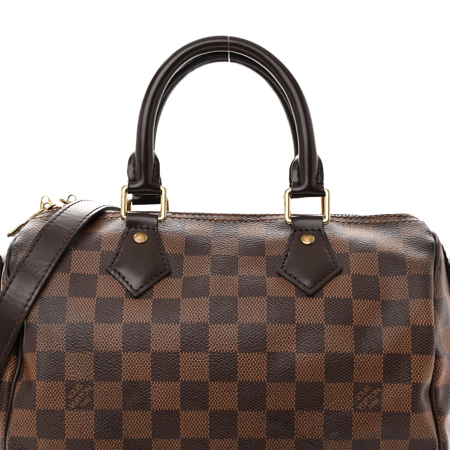 Louis Vuitton Damier Ebene Speedy Bandouliere 25 9 of 13