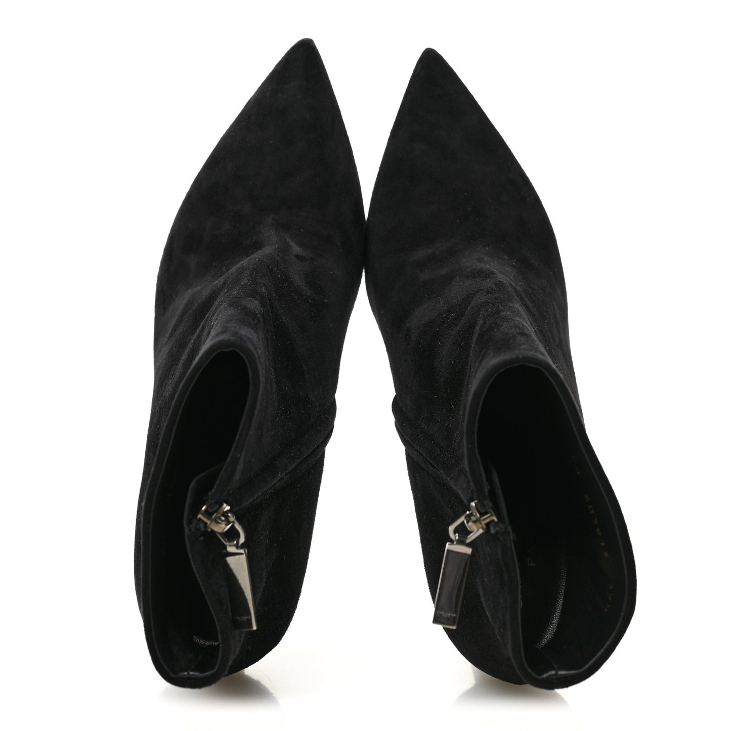 Suede Kate 85 Zip Bootie 39.5 Black