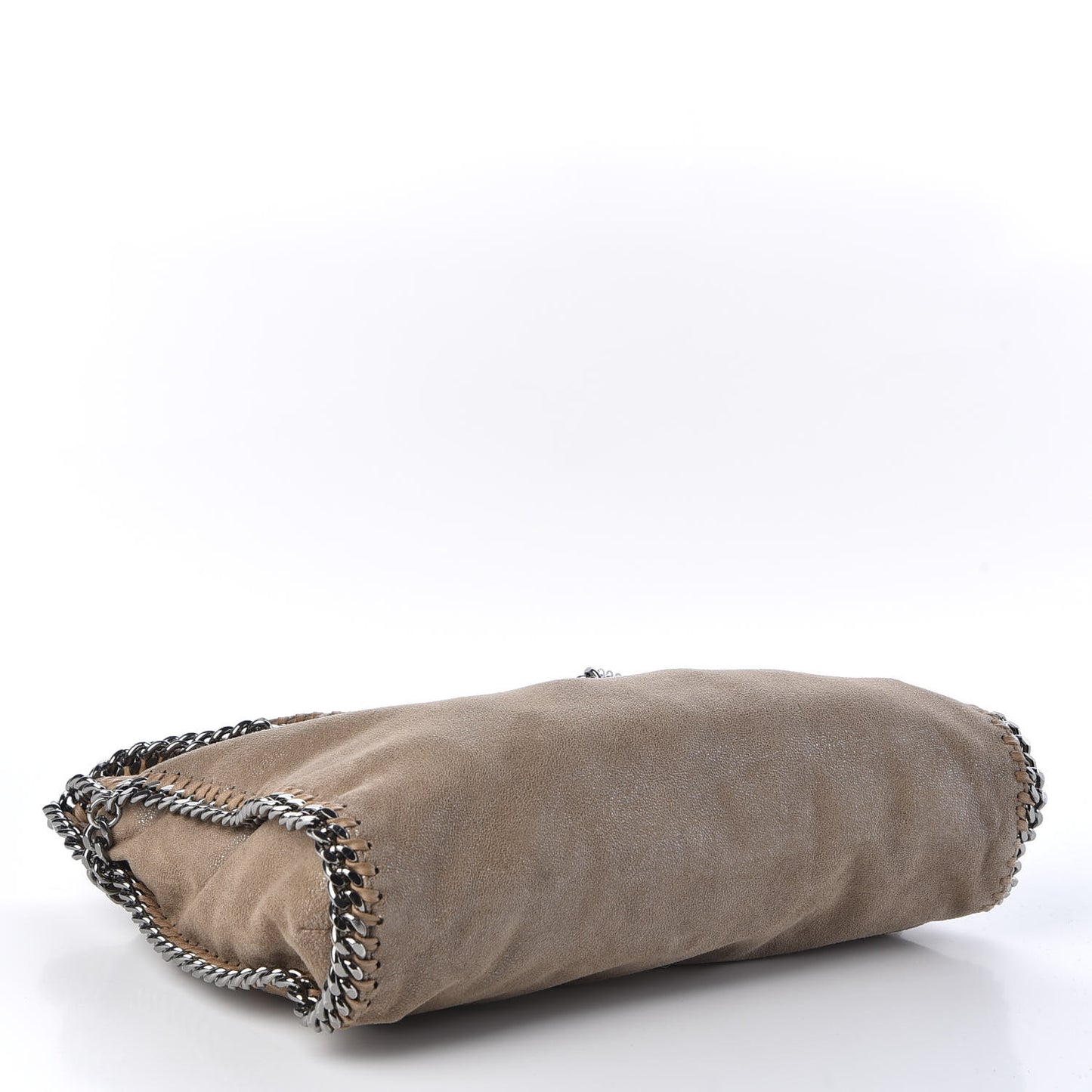Shaggy Deer Falabella Fold Over Tote Taupe