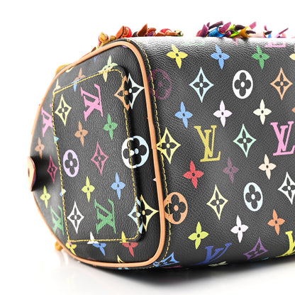 Louis Vuitton Monogram Multicolor Fringe Speedy 25 Black 9 of 11